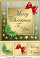 Elegant Christmas Greetings - 8 x 8 Quick Card Topper