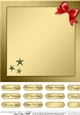 Elegant Christmas Greetings matching 8 x 8 insert panel and greetings