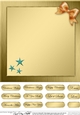 Elegant Christmas Greetings matching 8 x 8 insert panel and greetings