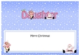 Large DL Merry Christmas DAUGHTER with Santa & Rudolph insert