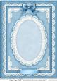 A4 Pearls, Lace and Ribbon Plain Card Base