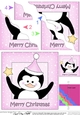 Cute Christmas Penguin - Wavey Corner Stacker