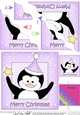 Cute Christmas Penguin - Wavey Corner Stacker