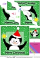 Cute Christmas Penguin - Wavey Corner Stacker