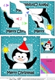 Cute Christmas Penguin - Wavey Corner Stacker