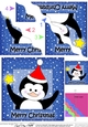 Cute Christmas Penguin - Wavey Corner Stacker