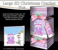 3D Large Christmas Cracker Box Mini Kit -  Cute Dinosaur has an Xmas Cracker