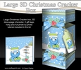 3D Large Christmas Cracker Box Mini Kit -  Cute Dinosaur has an Xmas Cracker