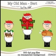 Christmas My Old Man Bert! - CU4CU Digital Clip Art Set