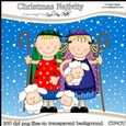 Christmas Nativity - Holy Family - CU4CU Digital Clip Art Set
