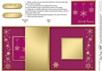 Christmas Snowflakes - No-Hole Fold Back Card