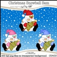 Christmas Snowball Sam - CU4CU Digital Clip Art Set