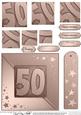 50th Metallic Age Quick Card with Twisted Pyramage