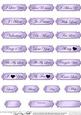 Metallic Love and Romance Greetings Text Plates