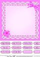 Pretty Viola 8 x 8 Insert Panel and Greetings