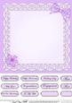 Pretty Viola 8 x 8 Insert Panel and Greetings