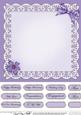 Pretty Viola 8 x 8 Insert Panel and Greetings
