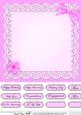 Pretty Viola 8 x 8 Insert Panel and Greetings