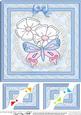 Fluttery Butterfly - 8 x 8 Scalloped Corner Topper