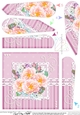 A Touch of Elegance Flowers, Lace & Pearls Fan Pyramage Topper