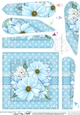 A Touch of Elegance Flowers, Lace & Pearls Fan Pyramage Topper