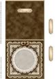 Square Pearls, Lace and Ribbon Plain Card Base Landscape For
