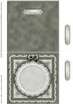 Square Pearls, Lace and Ribbon Plain Card Base Landscape For