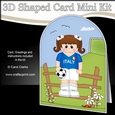 3D Shaped Card Kit - Little Footballer Plays for Italy