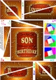 To a Special Son With Love on Your Birthday - Beer Twisted Spiral Side Stacker