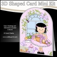 3D Shaped Card Kit - Country Cottage Girlz Suzi