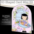 3D Shaped Card Kit - Country Cottage Girlz Suzi