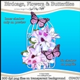 Birdcage, Flowers & Butterflies - CU4CU Digital Clip Art Set