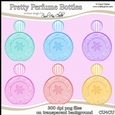 Pretty Perfume Bottles - CU4CU Digital Clip Art Set