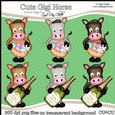 GiGi Horse - CU4CU Digital Clip Art Set