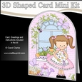 3D Shaped Card Kit - Country Cottage Girlz Liz