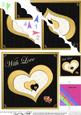 Elegant Hearts Scallop Corner Side Stacker Topper