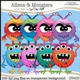 Aliens & Monsters - CU4CU Digital Clip Art Set