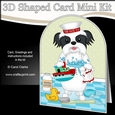 3D Shaped Card Kit - Bathtub Buddies - Little Shih Tzu Dog