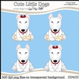 Cute Little English Bull Dog Terrier - CU4CU Digital Clip Art Set