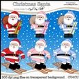 Christmas Santa - CU4CU Digital Clip Art Set