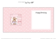 Cute Little Livvy Bear & Lace square landscape insert