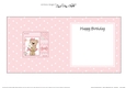 Cute Little Livvy Bear & Lace square landscape insert
