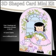 3D Shaped Card Kit - Country Cottage Girlz Suzi