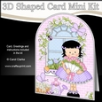 3D Shaped Card Kit - Country Cottage Girlz Suzi