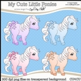 My Cute Little Ponies - CU4CU Digital Clip Art Set
