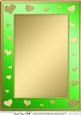 A4 Metallic Romantic Hearts Plain Card Base