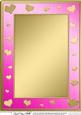A4 Metallic Romantic Hearts Plain Card Base