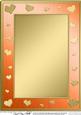 A4 Metallic Romantic Hearts Plain Card Base