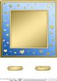 8 x 8 Metallic Romantic Hearts Plain Card Base