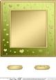 8 x 8 Metallic Romantic Hearts Plain Card Base